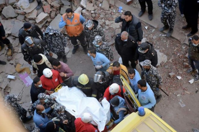 Effondrement immeuble Egypte -